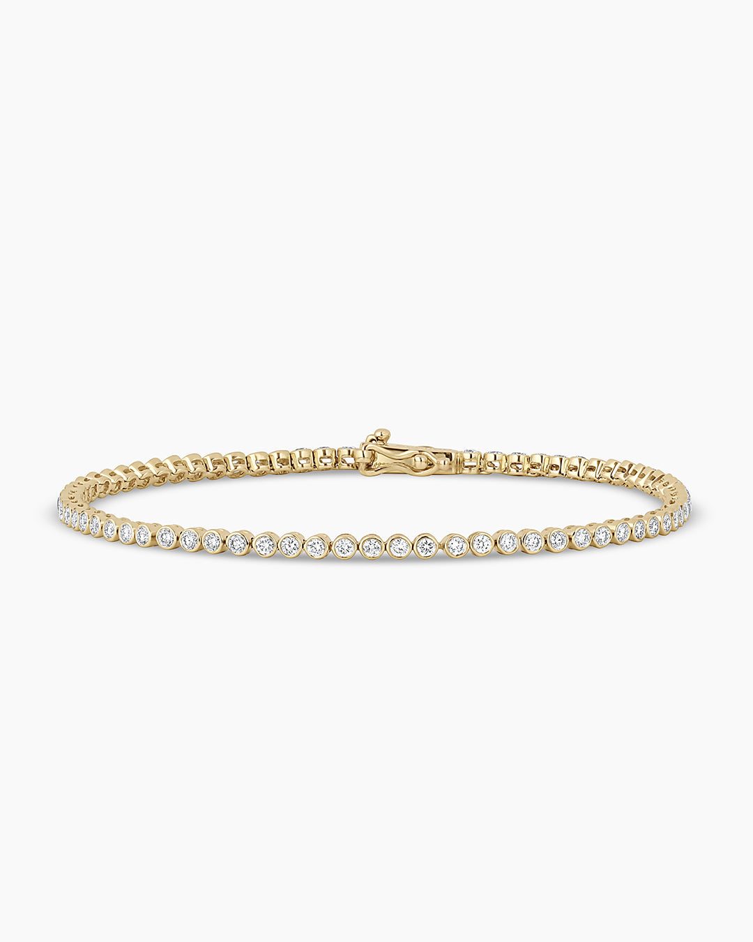 Classic Diamond Tennis Bracelet || option::14K Solid Gold