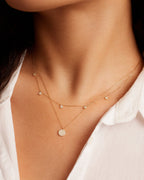 Diamond Pavé NecklaceDiamond Necklace || option::14K Solid Gold