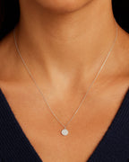 Diamond Pavé NecklaceDiamond Necklace || option::14K Solid White Gold