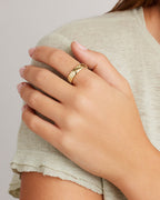 Laney Ring18K Gold Plated statement ring chunky18K Gold Plated ring || option::18K Gold Plated