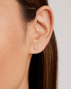 Opal Butterfly Stud Butterfly Earrings || option::14K Solid Gold