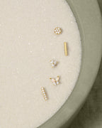 Opal Butterfly Stud Butterfly Earrings || option::14K Solid Gold