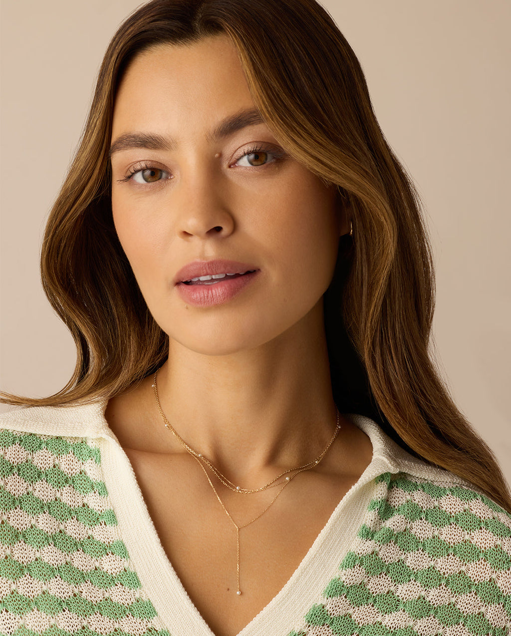 Pearl Newport Necklace || option::14K Solid Gold