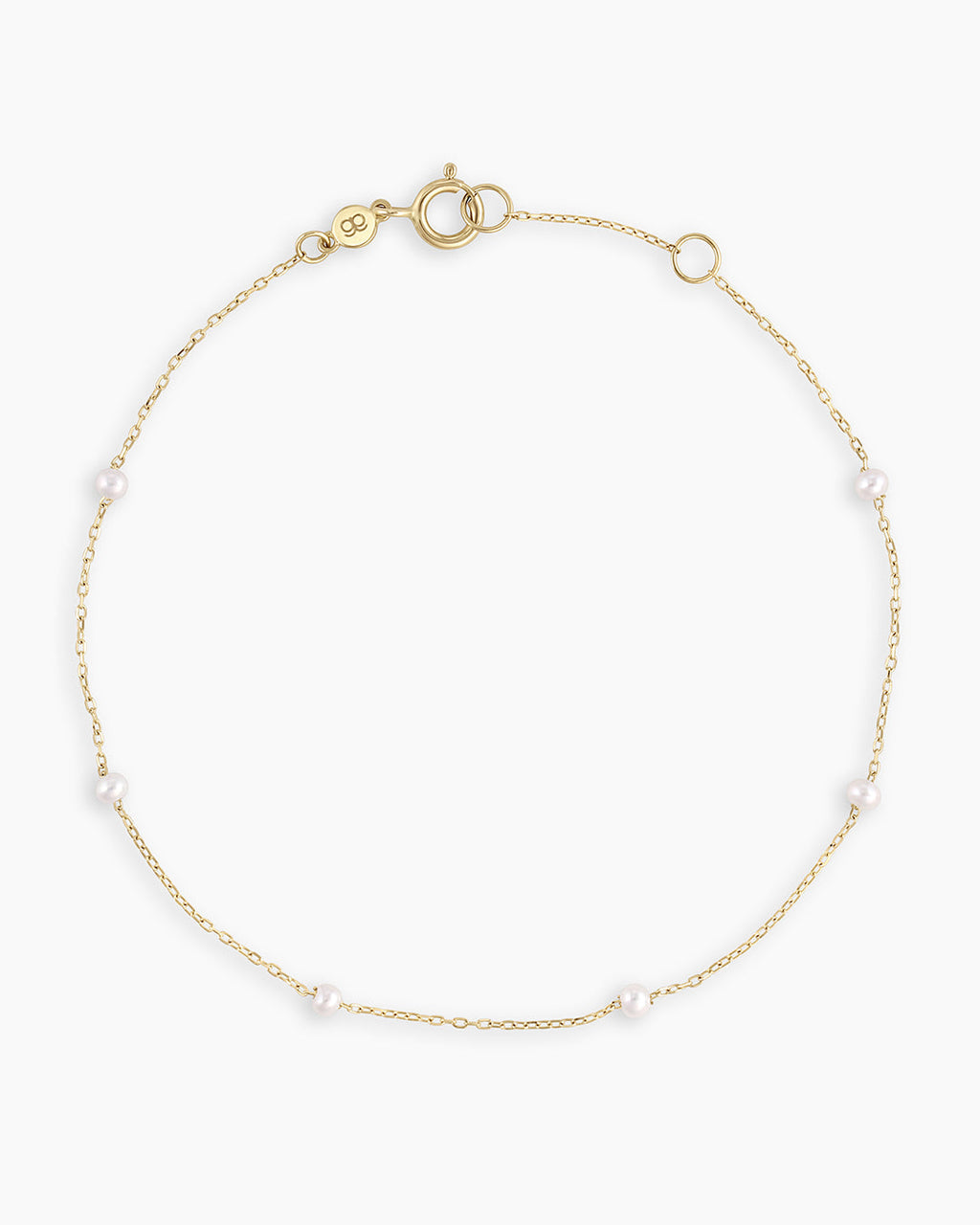 Pearl Newport Bracelet || option::14K Solid Gold