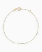 Pearl Newport Bracelet || option::14K Solid Gold