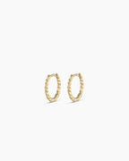 Classic Gold Huggie || option::14K Solid Gold