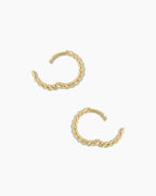 Classic Gold Huggie || option::14K Solid Gold