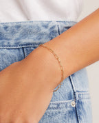 Parker Mini Bracelet || option::14K Solid Gold, 6.5 in.