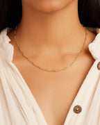 Reed mini necklace delicate || option::18K Gold Plated