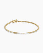 MelbourneDiamond Tennis Bracelet || option::14K Solid Gold