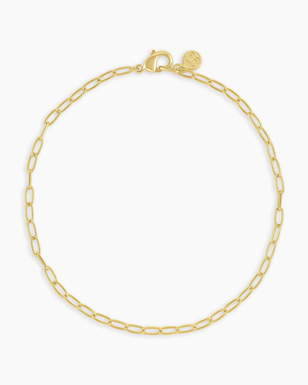 Parker Mini Anklet chain link anklet || option::18K Gold Plated