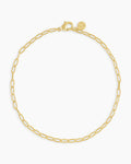 Parker Mini Anklet chain link anklet || option::18K Gold Plated