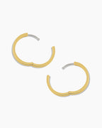 Venice Hoops || option::18K Gold Plated