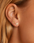 Lightning Charm Stud || option::18K Gold Plated, Lightning