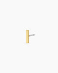 Bar Charm Stud || option::18K Gold Plated