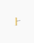 Bar Charm Stud || option::18K Gold Plated