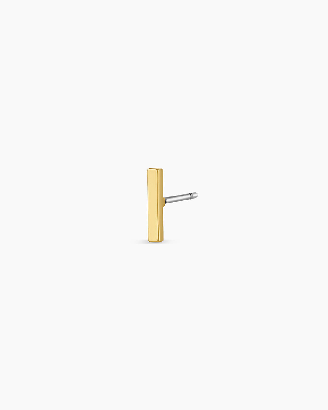 Bar Charm Stud || option::18K Gold Plated