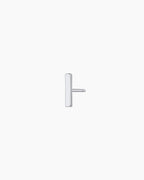 Bar Charm Stud || option::Rhodium Plated