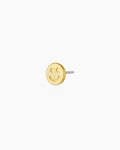 Happy Single Stud || option::18K Gold Plated