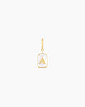 Vintage Alphabet Parker Charm #A || option::18K Gold Plated, A