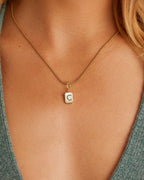 Vintage Alphabet Parker Charm #C || option::18K Gold Plated, C