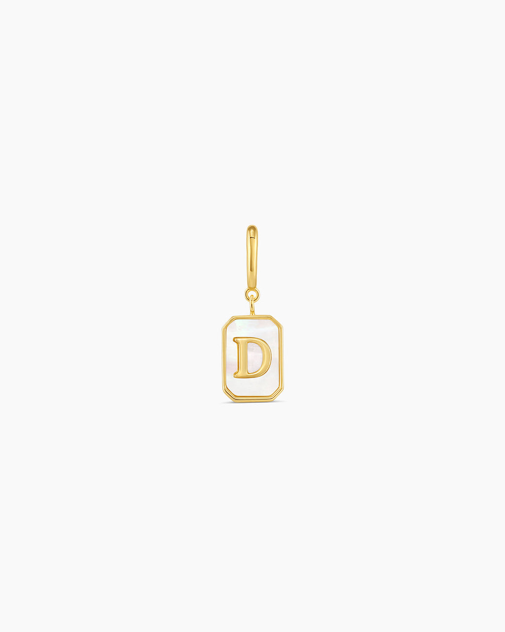 Vintage Alphabet Parker Charm #D || option::18K Gold Plated, D