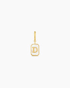 Vintage Alphabet Parker Charm #D || option::18K Gold Plated, D