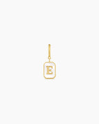 Vintage Alphabet Parker Charm #E || option::18K Gold Plated, E