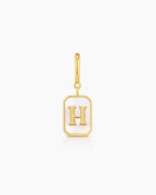 Vintage Alphabet Parker Charm #H || option::18K Gold Plated, H