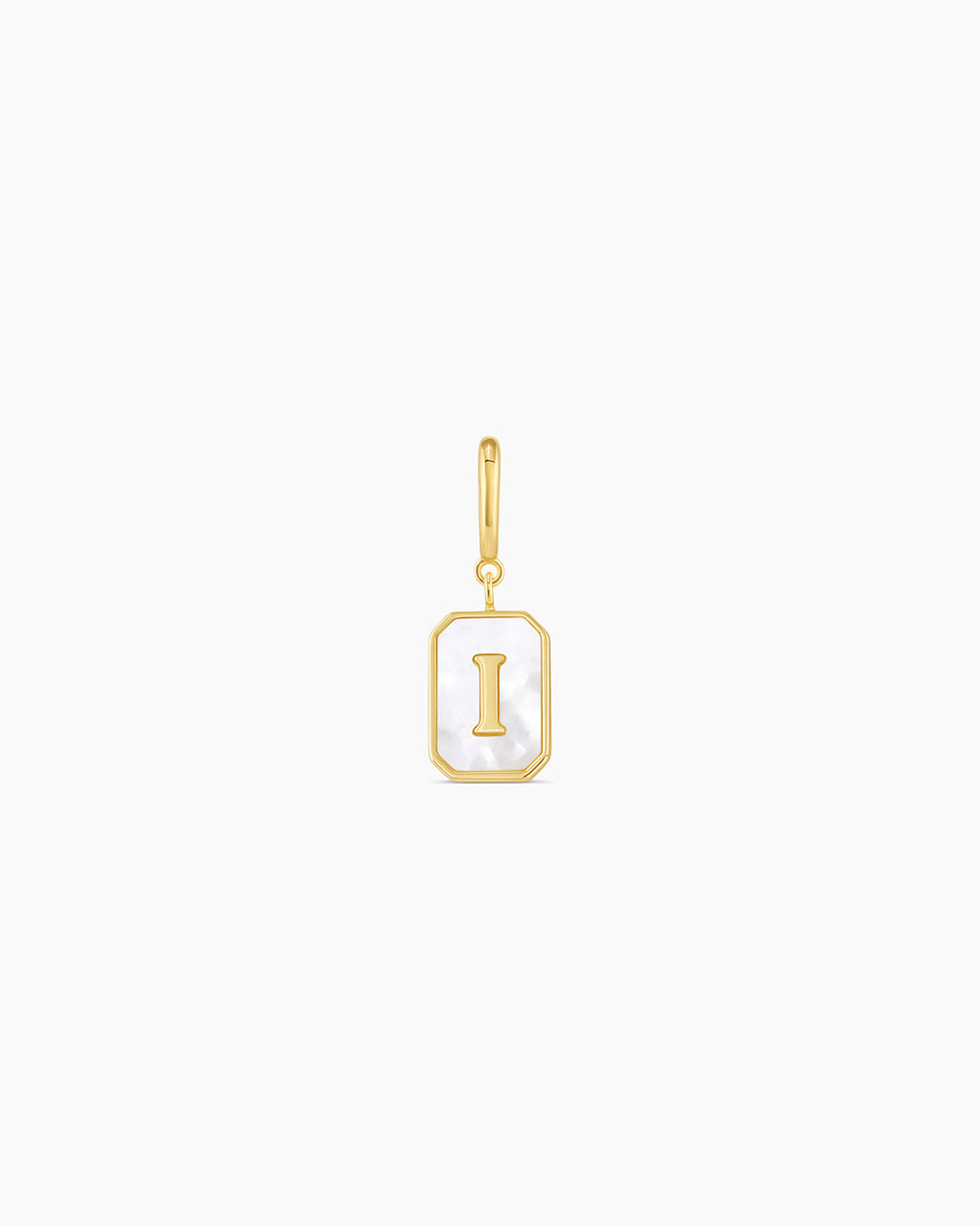 Vintage Alphabet Parker Charm #I || option::18K Gold Plated, I