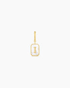 Vintage Alphabet Parker Charm #I || option::18K Gold Plated, I