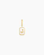 Vintage Alphabet Parker Charm #J || option::18K Gold Plated, J