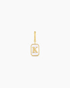Vintage Alphabet Parker Charm #K || option::18K Gold Plated, K