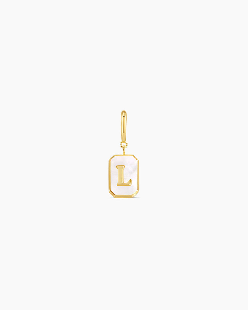 Vintage Alphabet Parker Charm #L || option::18K Gold Plated, L