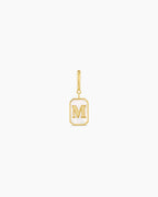 Vintage Alphabet Parker Charm #M || option::18K Gold Plated, M