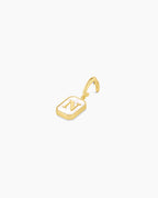 Vintage Alphabet Parker Charm #N || option::18K Gold Plated, N