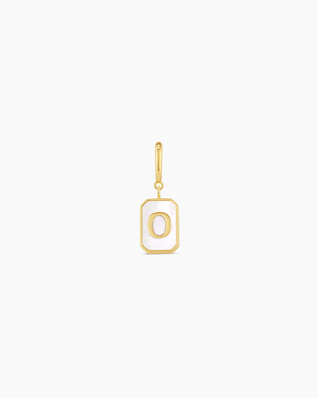Vintage Alphabet Parker Charm #O || option::18K Gold Plated, O