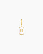 Vintage Alphabet Parker Charm #O || option::18K Gold Plated, O