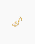 Vintage Alphabet Parker Charm #V || option::18K Gold Plated, V