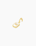 Vintage Alphabet Parker Charm #W || option::18K Gold Plated, W