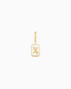 Vintage Alphabet Parker Charm #X || option::18K Gold Plated, X