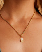 Vintage Alphabet Parker Charm #X || option::18K Gold Plated, X