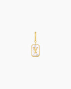 Vintage Alphabet Parker Charm #Y || option::18K Gold Plated, Y