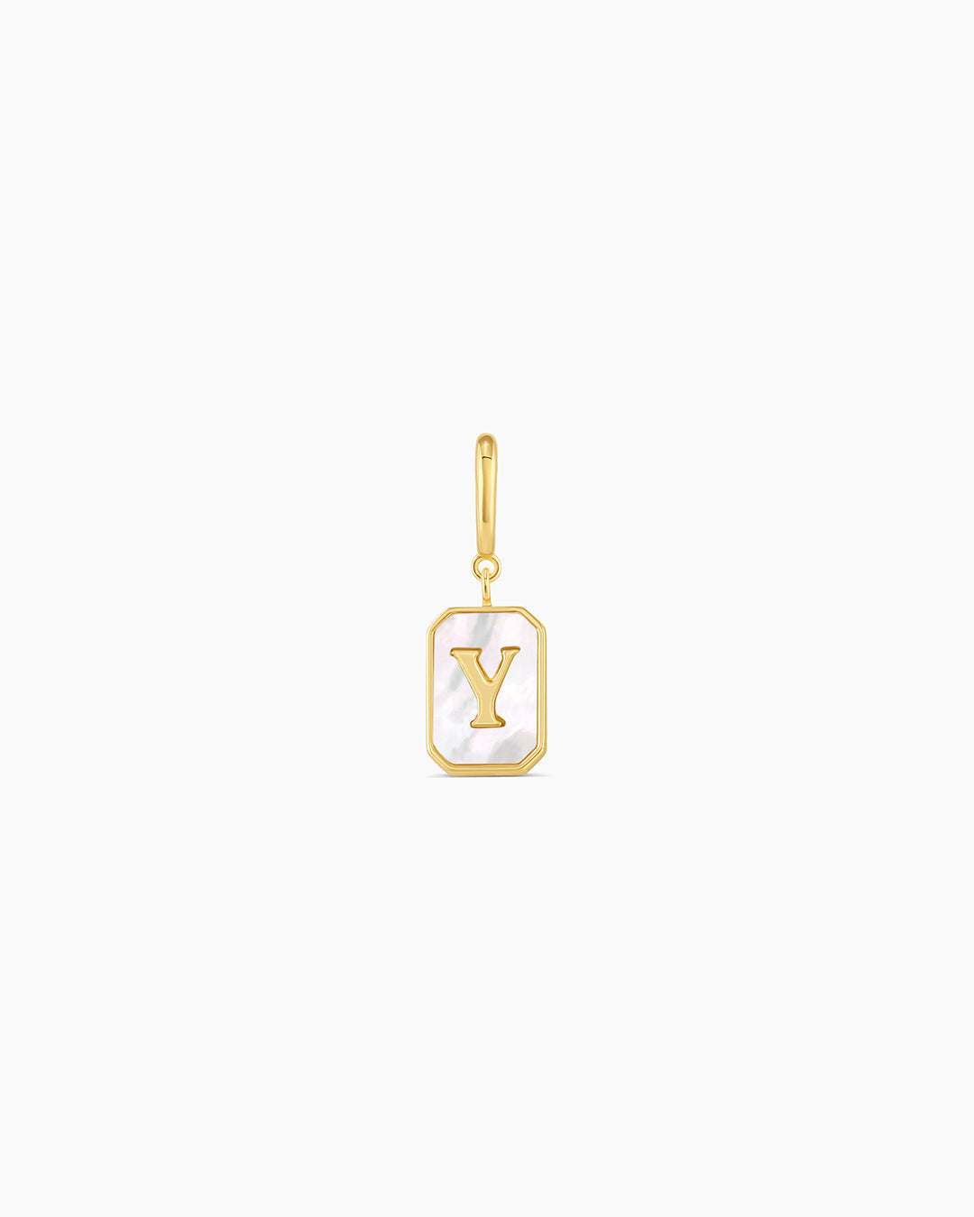 Vintage Alphabet Parker Charm #Y || option::18K Gold Plated, Y