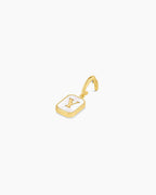 Vintage Alphabet Parker Charm #Y || option::18K Gold Plated, Y