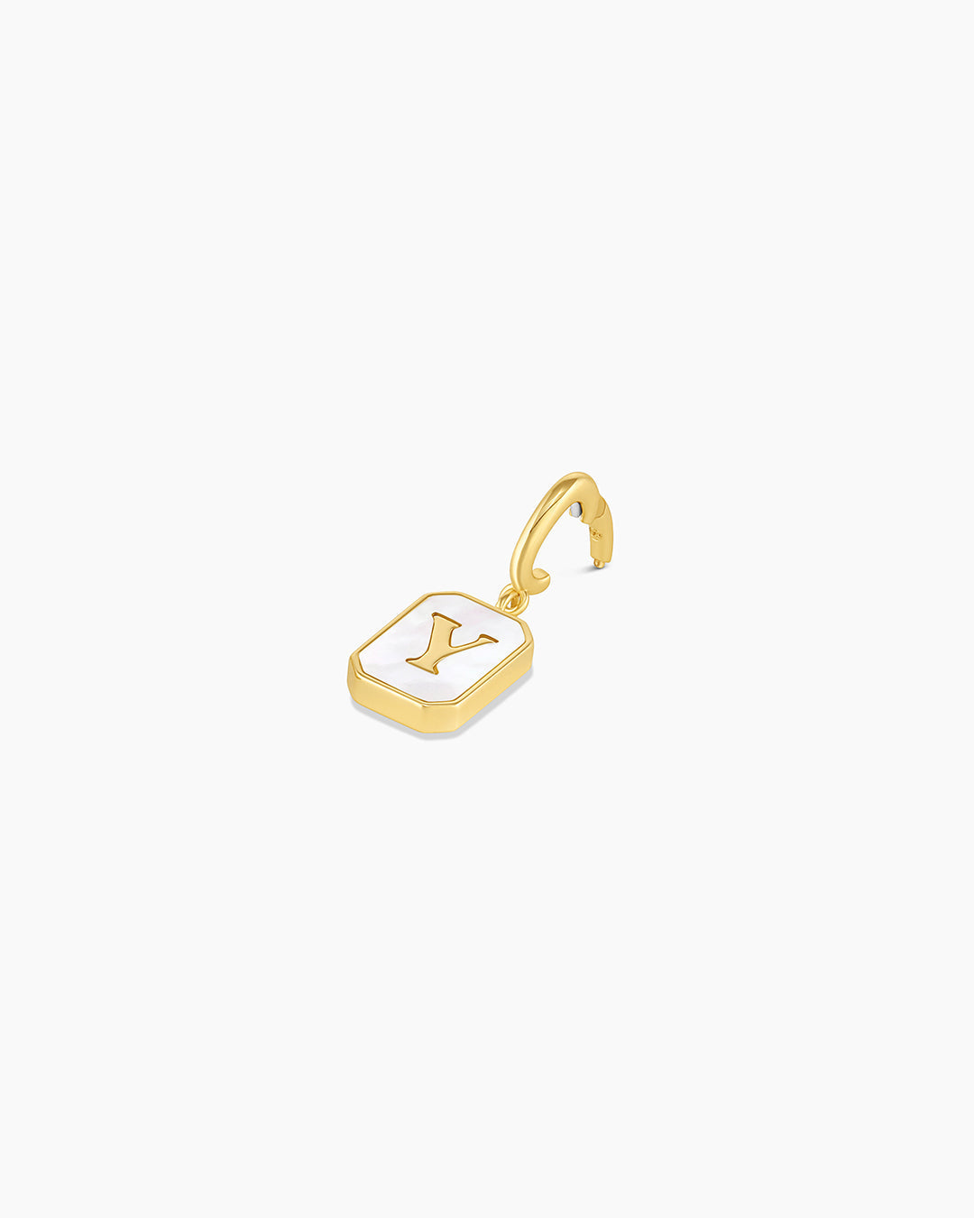 Vintage Alphabet Parker Charm #Y || option::18K Gold Plated, Y