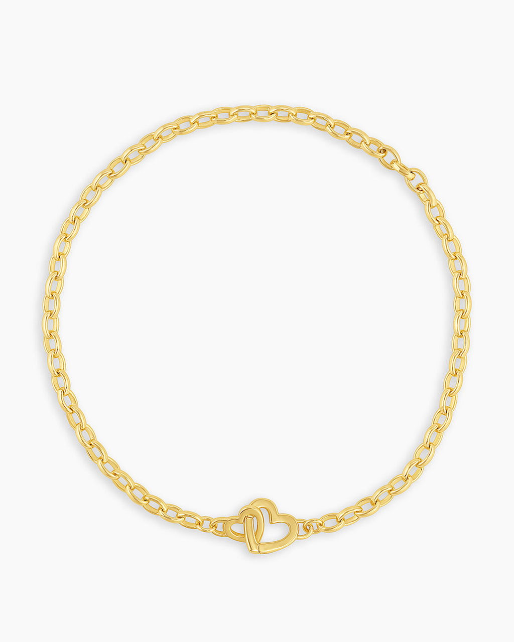 Parker Heart Mini Bracelet || option::18K Gold Plated