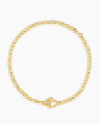 Parker Heart Mini Bracelet || option::18K Gold Plated