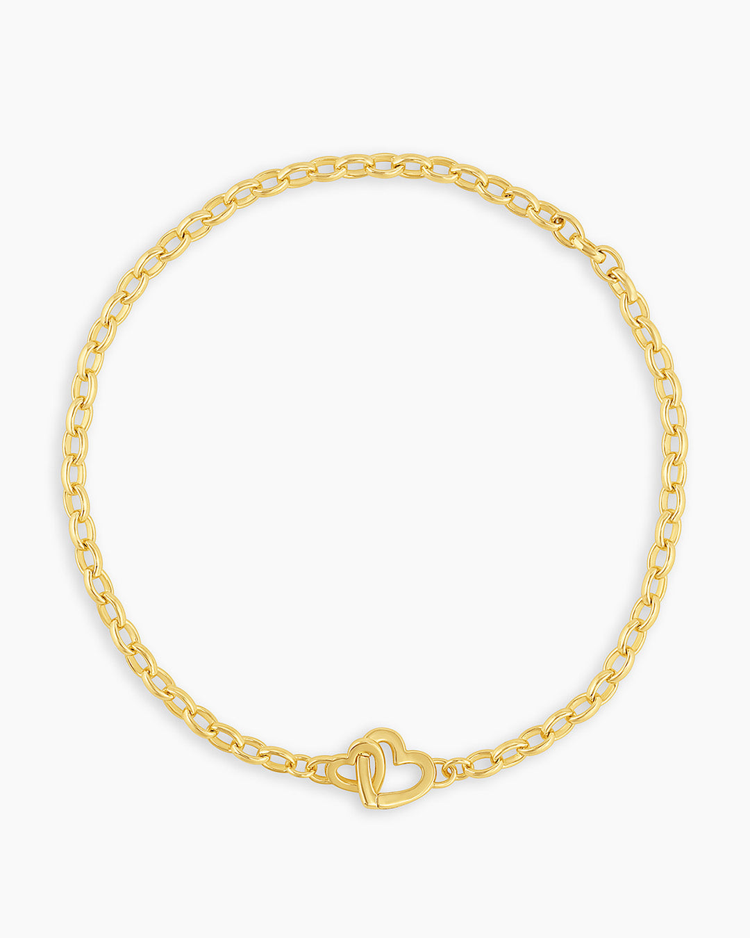 Parker Heart Mini Bracelet || option::18K Gold Plated