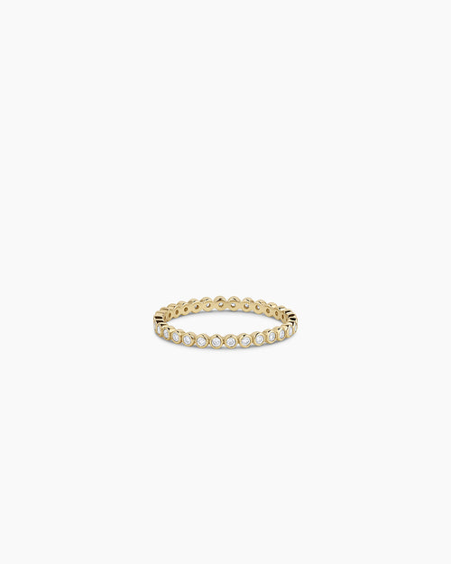 Classic Diamond Eternity Ring || option::14K Solid Gold